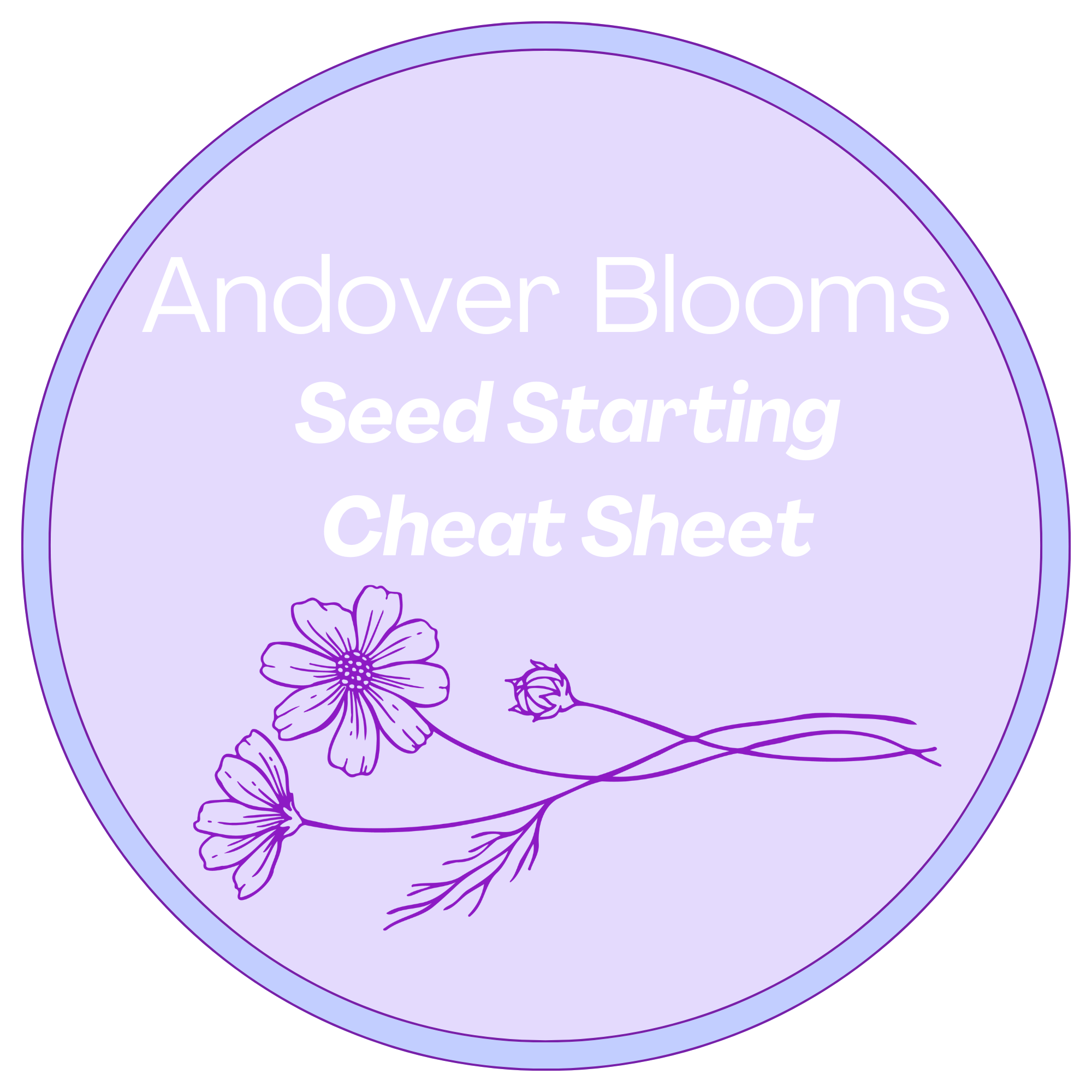 Seed Starting Cheat Sheet